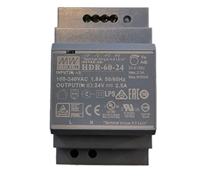 Bộ nguồn điều chỉnh DC thanh ray DIN HDR-60-24